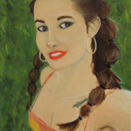 Yana, 120 x 65 cm, oil on canvas, 2023