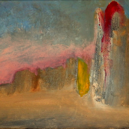 Dune - Fremenfölde, 38 x 22 cm, oil on canvas, 2019-2021