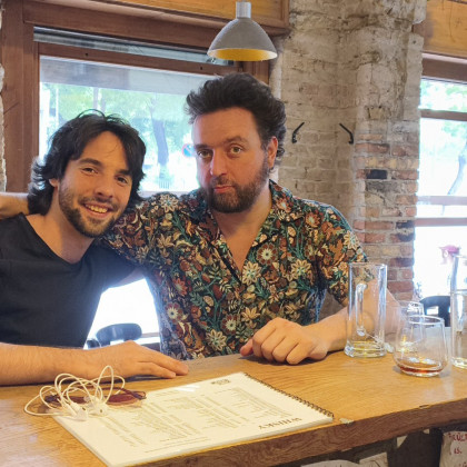 photo: Unknown - with musician and protégé Benedek Kovács (2025)